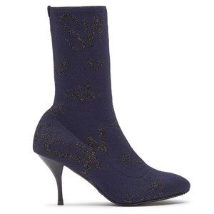 New STUART WEITZMAN Violetta Sock Heeled Boot